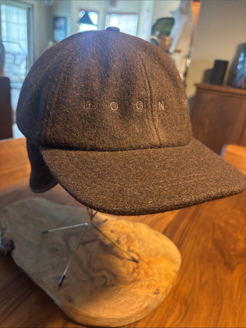 Bogner Dark Brown Wool Trapper Hat with Ear Flaps - XL